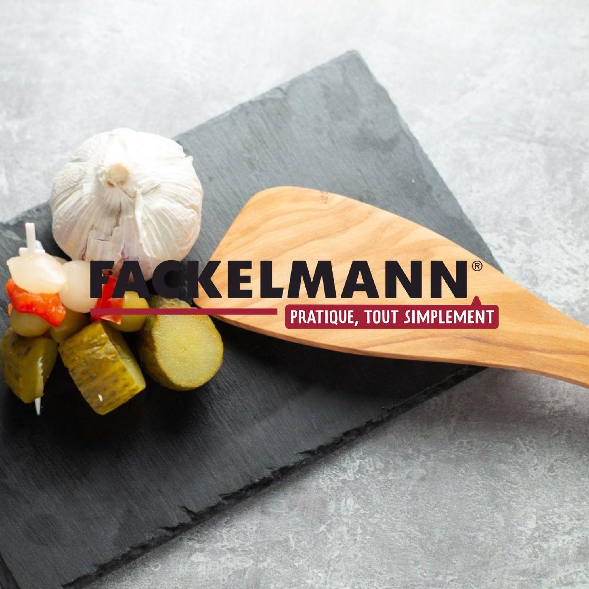Voir la diapositive 5 : Fackelmann Ensemble de 2 Couverts à salade Fackelmann Édition Bois d'olivier