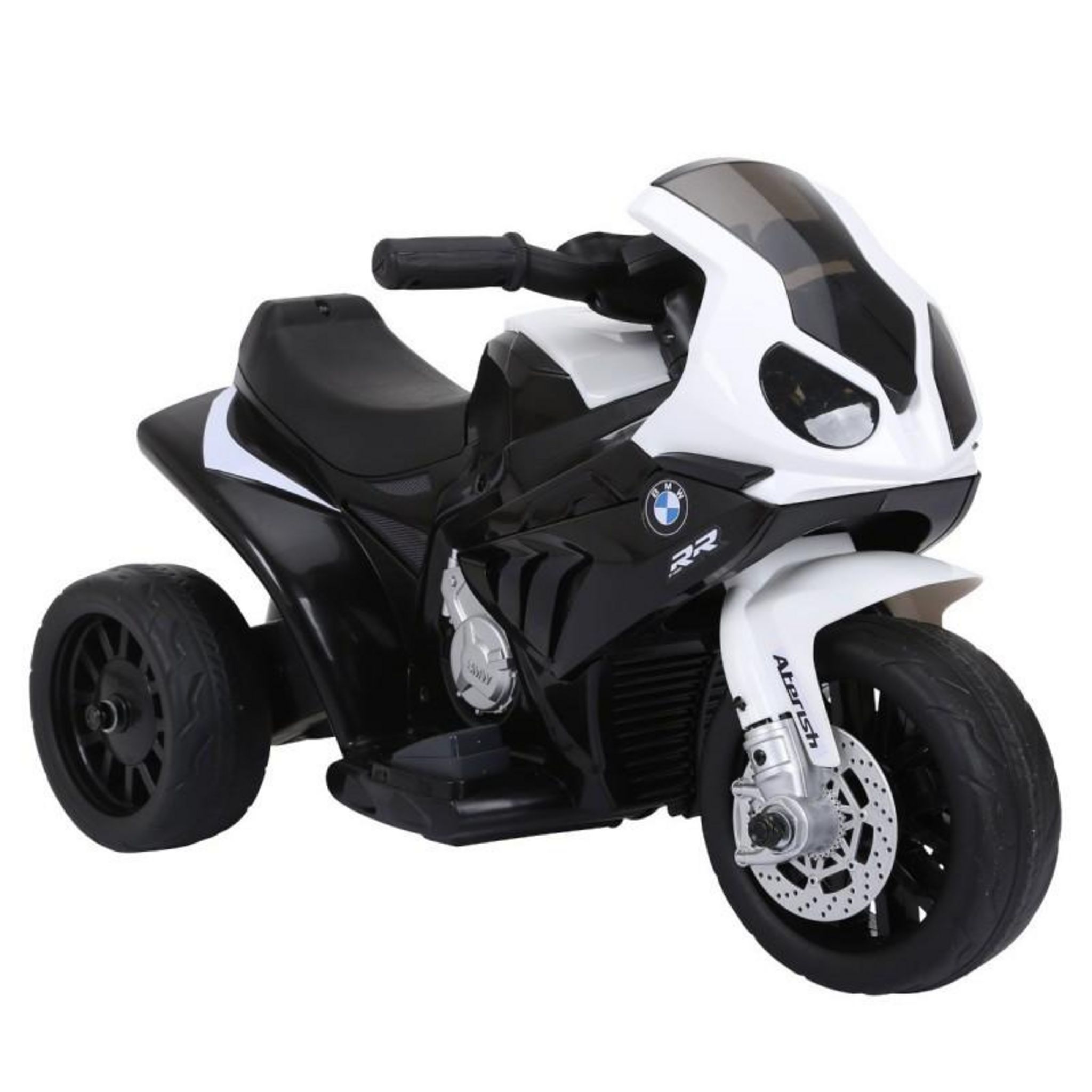 BMW Moto Electrique BMW S1000, 25W pour Enfant, 3 Roues, Système Audio et Phares Fonctionnels. Coloris disponibles : Bleu, Noir, Rouge
