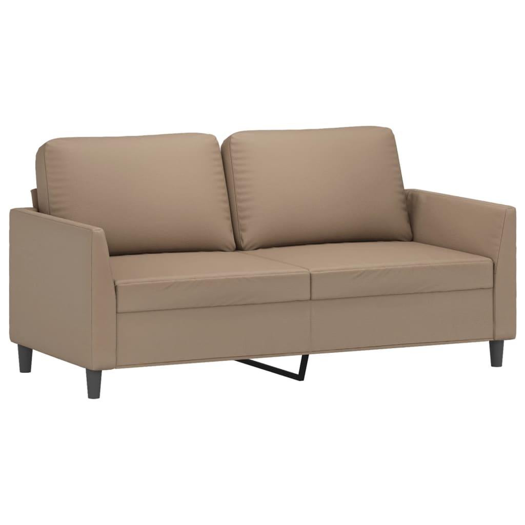 Voir la diapositive 4 : VIDAXL Ensemble de canapes 3 pcs avec coussins Cappuccino Similicuir