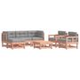 Voir la diapositive 2 : VIDAXL Salon de jardin 7 pcs avec coussins bois massif douglas