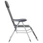 Voir la diapositive 5 : VIDAXL Chaises de camping pliantes et repose pied lot de 2 textilène