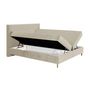Voir la diapositive 2 : BEST MOBILIER Rafaela - lit boxspring - 160x200 - coffres et surmatelas inclus - en velours
