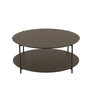 Voir la diapositive 2 : Paris Prix Table Basse Design  Rodolfo  93cm Marron Foncé