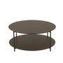 Voir la diapositive 2 : Paris Prix Table Basse Design  Rodolfo  93cm Marron Foncé