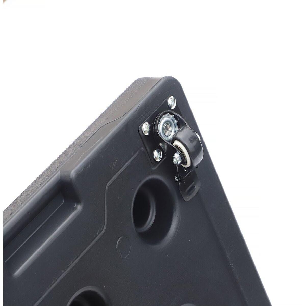 Habitat et Jardin Pieds de parasol a lester avec roulettes - Noir