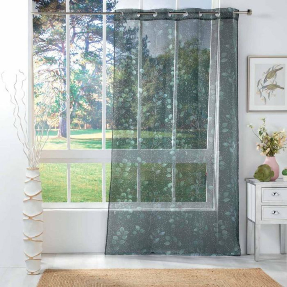 Paris Prix Rideau Voilage à Œillets  Antalya  140x240cm Kaki