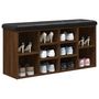 Voir la diapositive 4 : VIDAXL Banc a chaussures chene marron 102x32x50 cm bois d'ingenierie