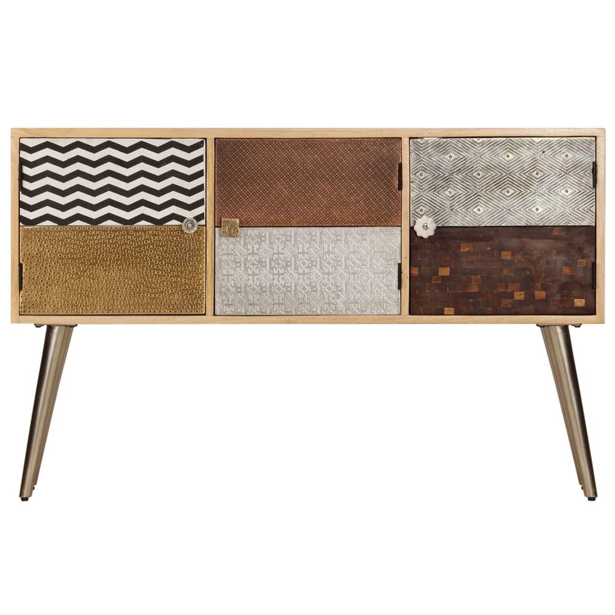 Voir la diapositive 3 : VIDAXL Buffet 120x30x75 cm bois de manguier massif
