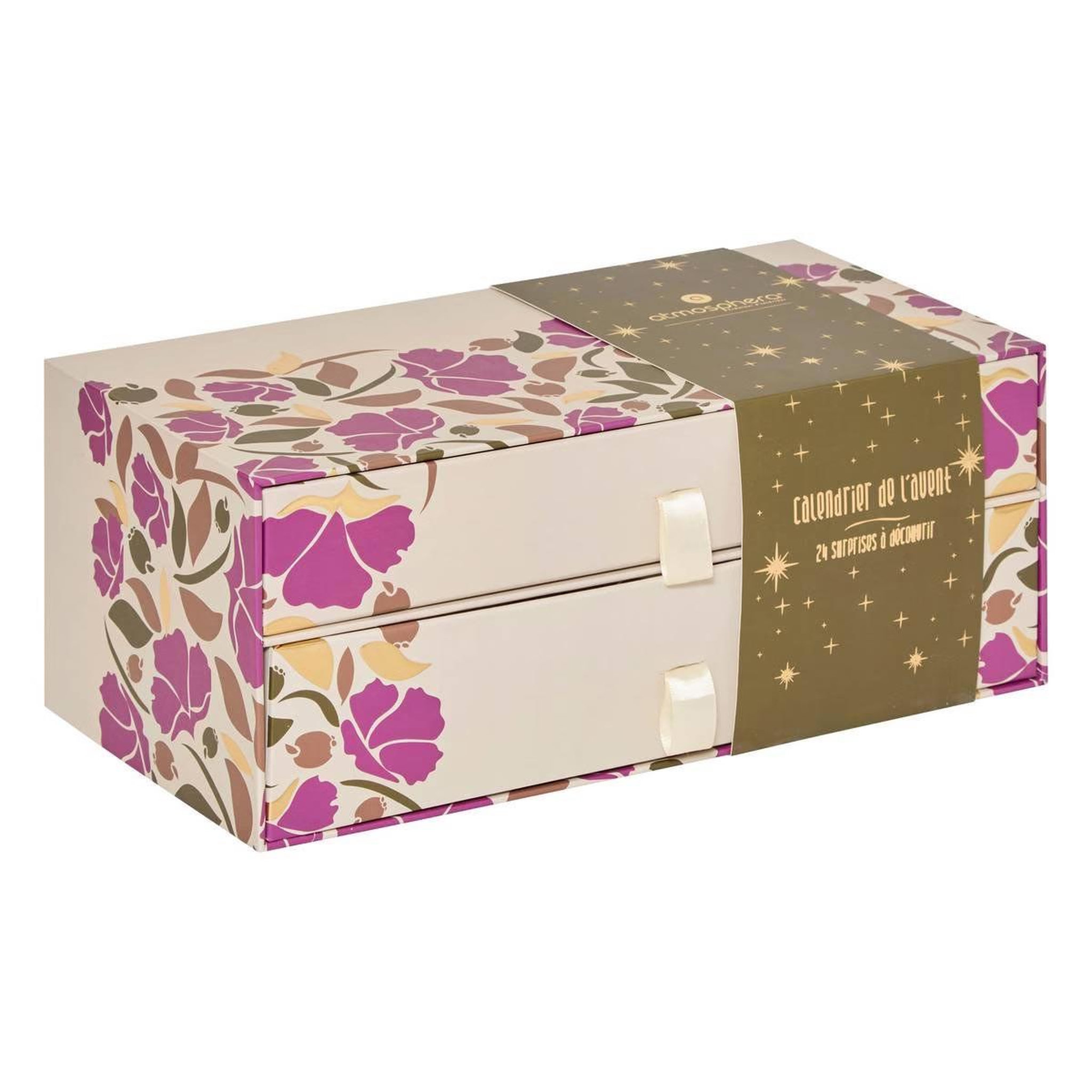 Voir la diapositive 3 : ATMOSPHERA Coffret senteur calendrier de l'avent  belli  36cm multicolore