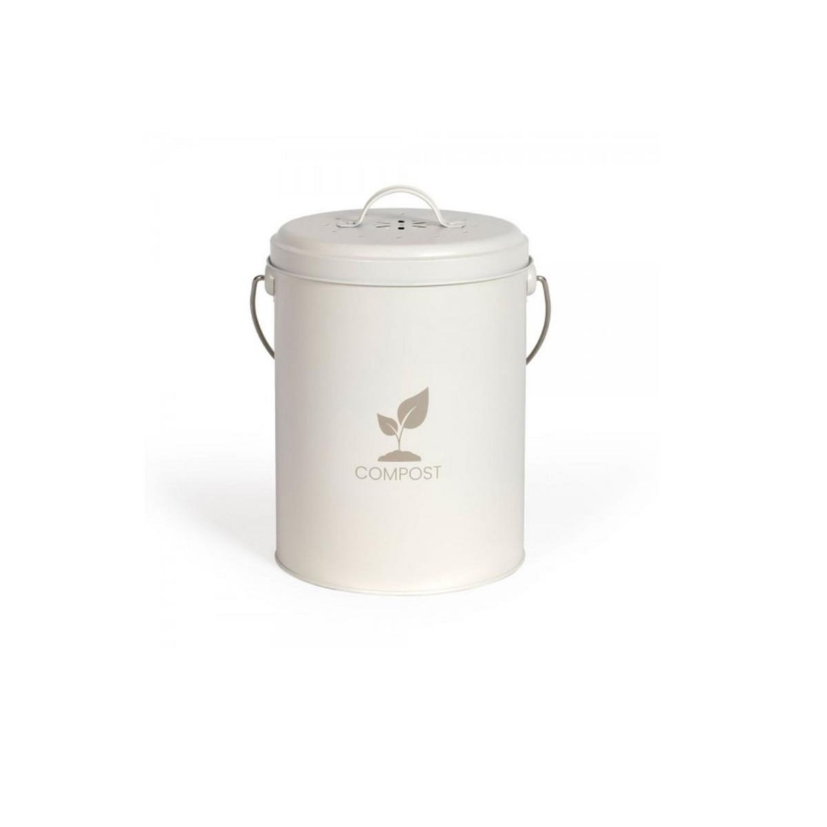 LIVOO Seau à compost de cuisine crème 6l - MES154C
