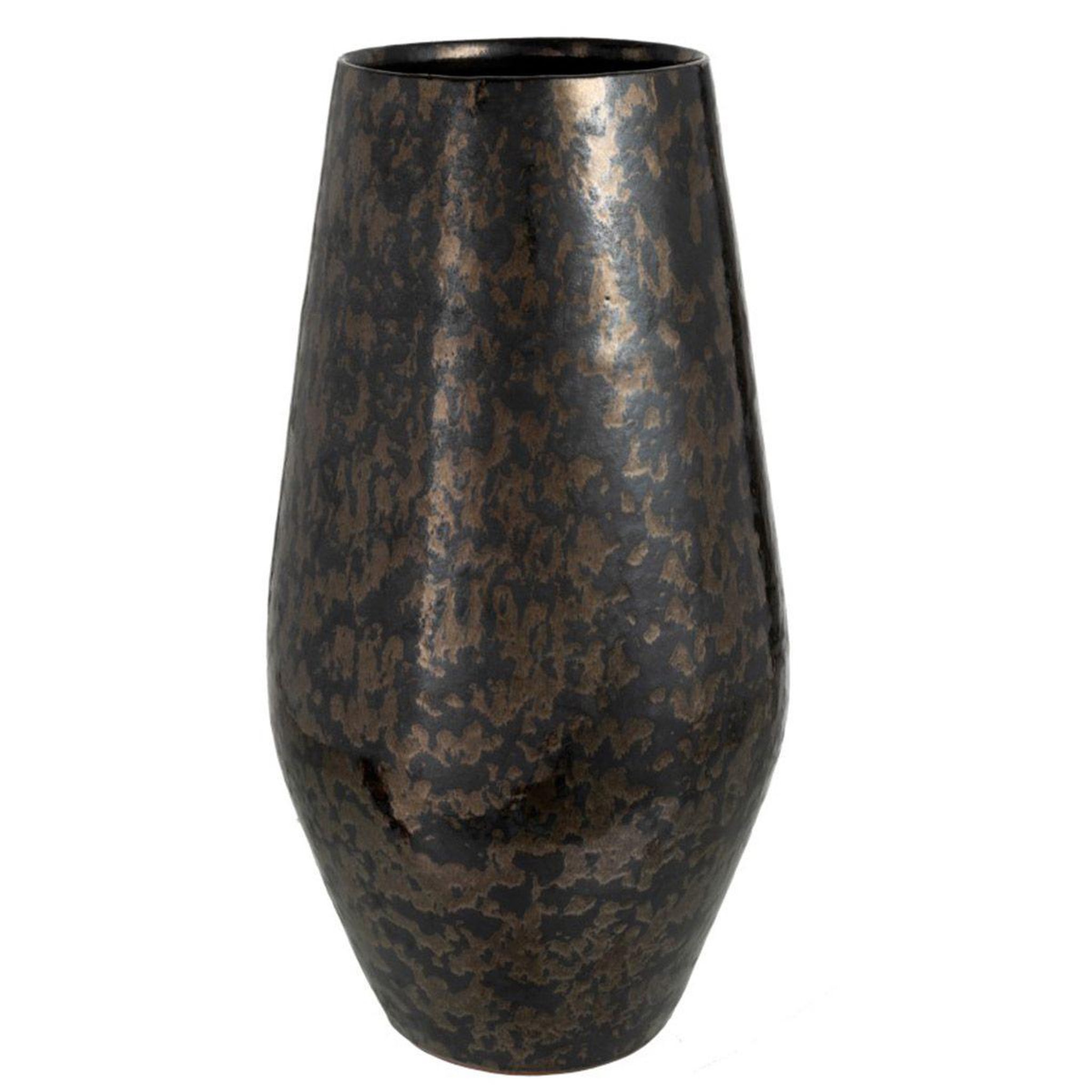 J-LINE Vase déco en céramique  smokey  47cm noir