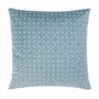 Voir la diapositive 2 : Paris Prix Housse de Coussin Déco  Kansas  40x40cm Bleu