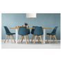 Voir la diapositive 1 : Lot de 6 chaises pieds bois massif LYDIA