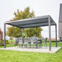 Voir la diapositive 3 : SWEEEK Pergola bioclimatique aluminium et acier lames orientables 4x3m Palace