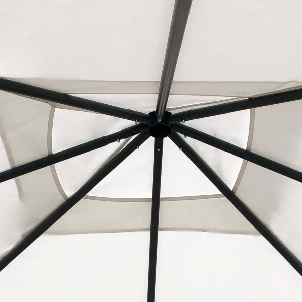 VIDAXL Belvedere 3x3x2,6 m Creme 160 g/m^2