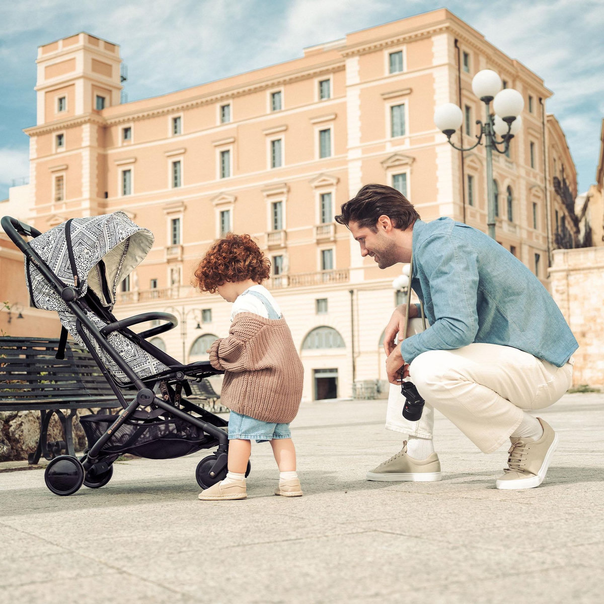 KINDERKRAFT Poussette compacte et facile à plier pour voyages et déplacements