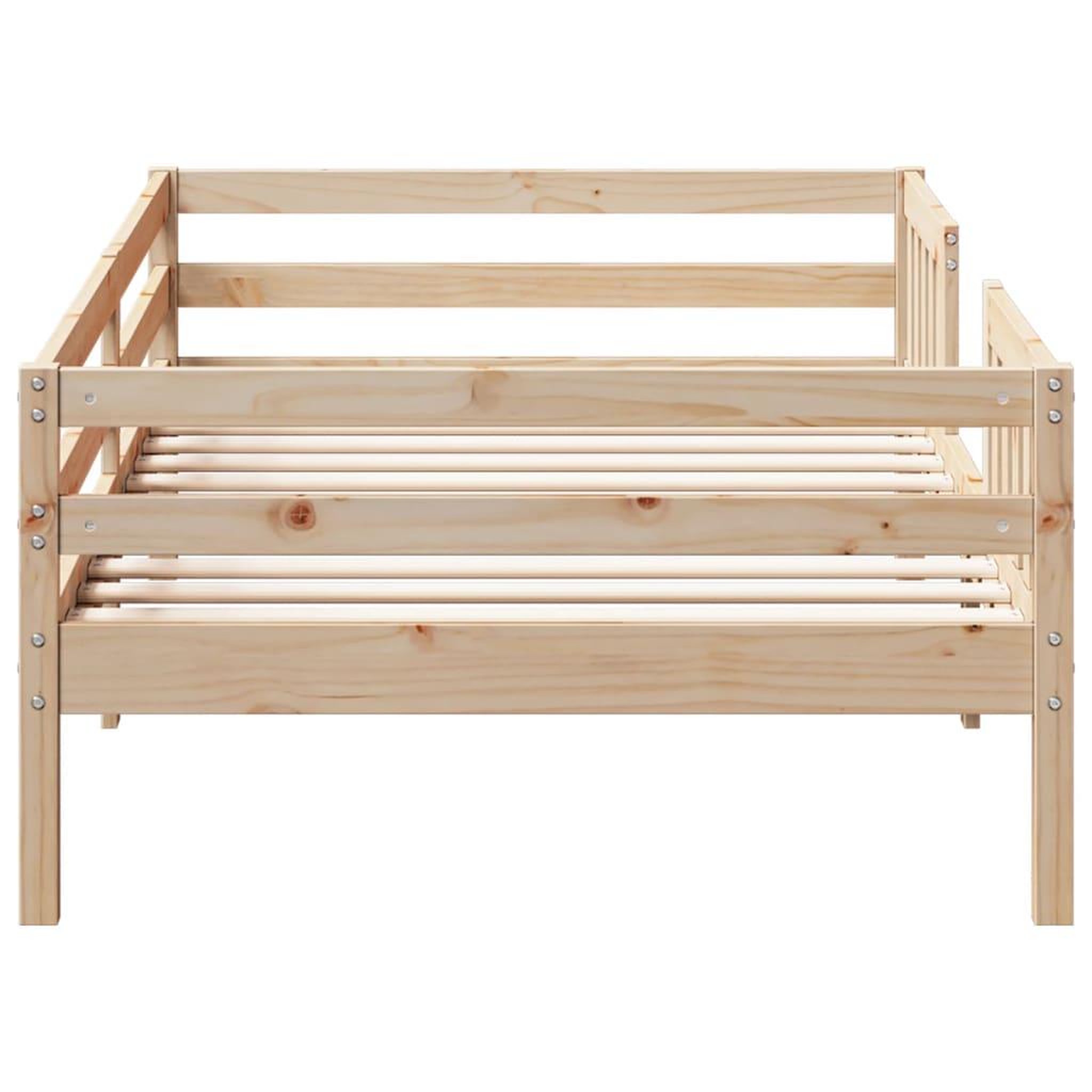 Voir la diapositive 5 : VIDAXL Cadre de lit sans matelas 90x200 cm bois de pin massif