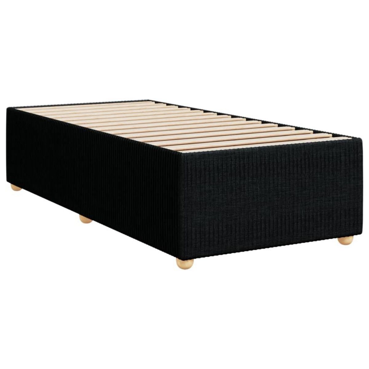 VIDAXL Cadre de lit sans matelas noir 100x200 cm tissu