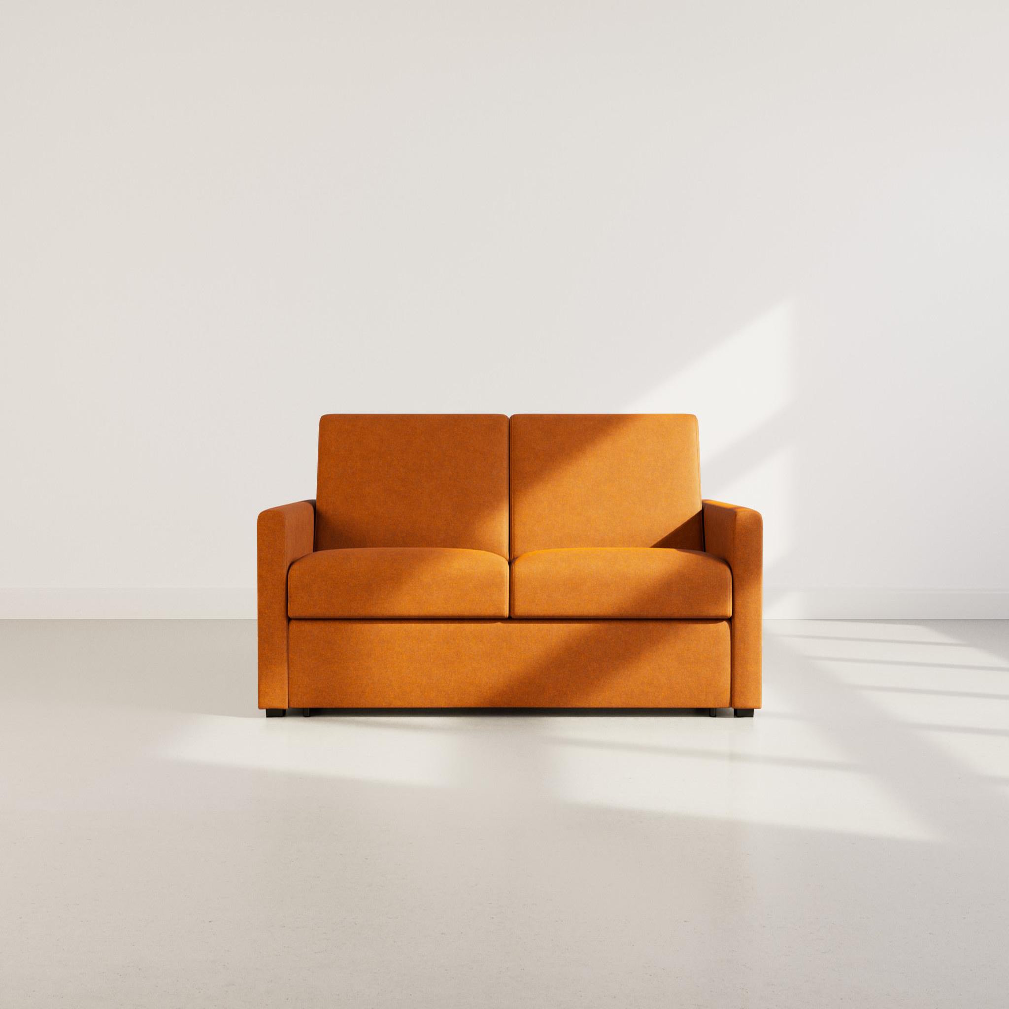 Voir la diapositive 5 : BEST MOBILIER Julia - canapé 3 places convertible express couchage quotidien 140 cm matelas 14 cm en tissu