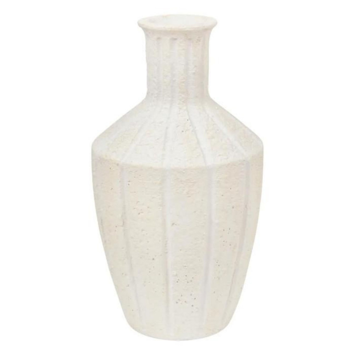 ATMOSPHERA Vase Antique en Magnésie  Nolwi  48cm Blanc
