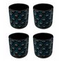 Voir la diapositive 1 : SECRET DE GOURMET Lot de 4 Tasses  Jiling  10cl Bleu Indigo