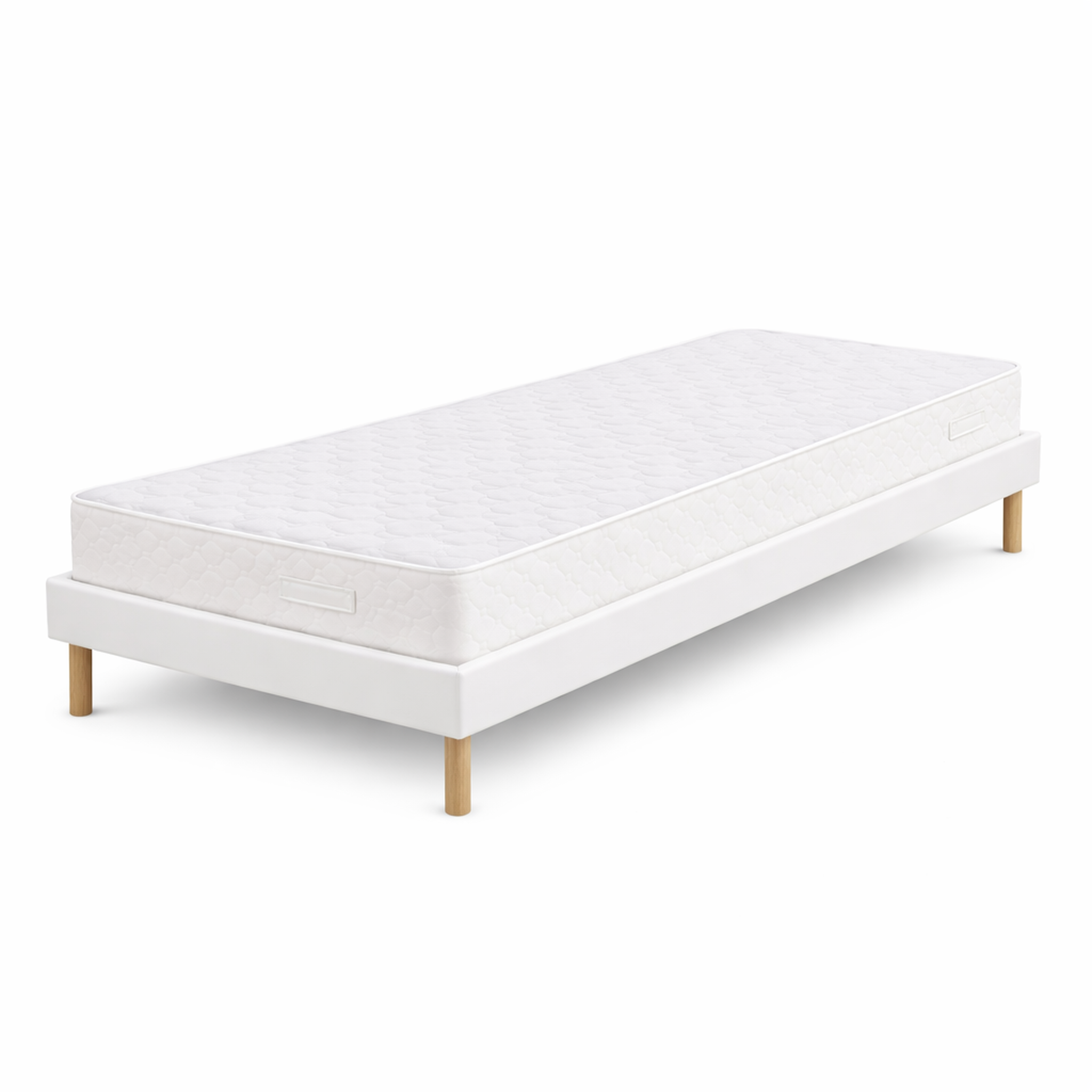 Voir la diapositive 2 : KING OF DREAMS Ensemble Sommier Tapissier et Matelas Soutien Très Ferme Haute
