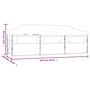 Voir la diapositive 6 : VIDAXL Tente de reception escamotable avec 8 parois 3 x 9 m Blanc