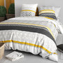 Voir la diapositive 2 : ATELIER DU COTON Parure housse de couette 100% coton 57fils spira