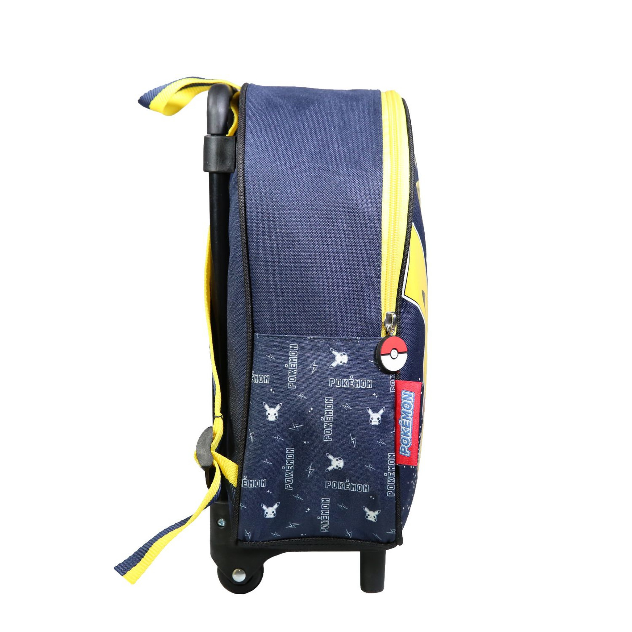 Voir la diapositive 3 : Bagtrotter BAGTROTTER Sac à dos à roulettes 31 cm Pokemon Bleu