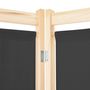 Voir la diapositive 5 : VIDAXL Cloison de separation 5 panneaux Gris 200 x 170 x 4 cm Tissu