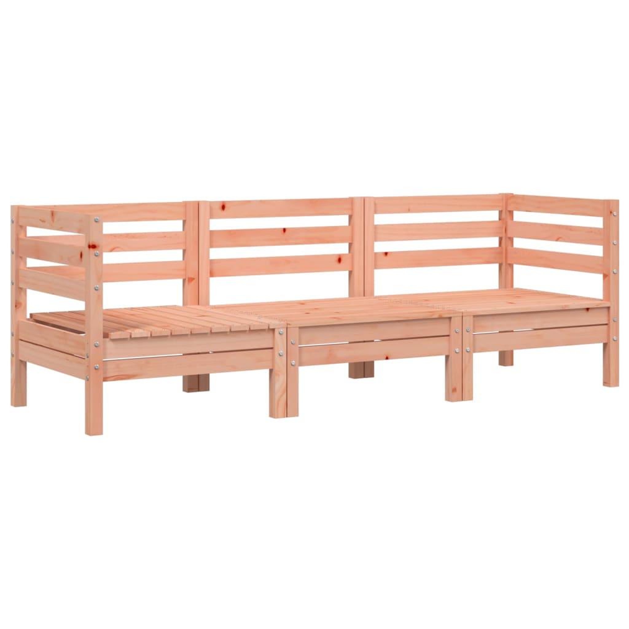 Voir la diapositive 2 : VIDAXL Canape de jardin 3 places bois massif de douglas