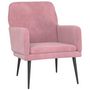 Voir la diapositive 2 : VIDAXL Fauteuil Rose 62x79x79 cm Velours