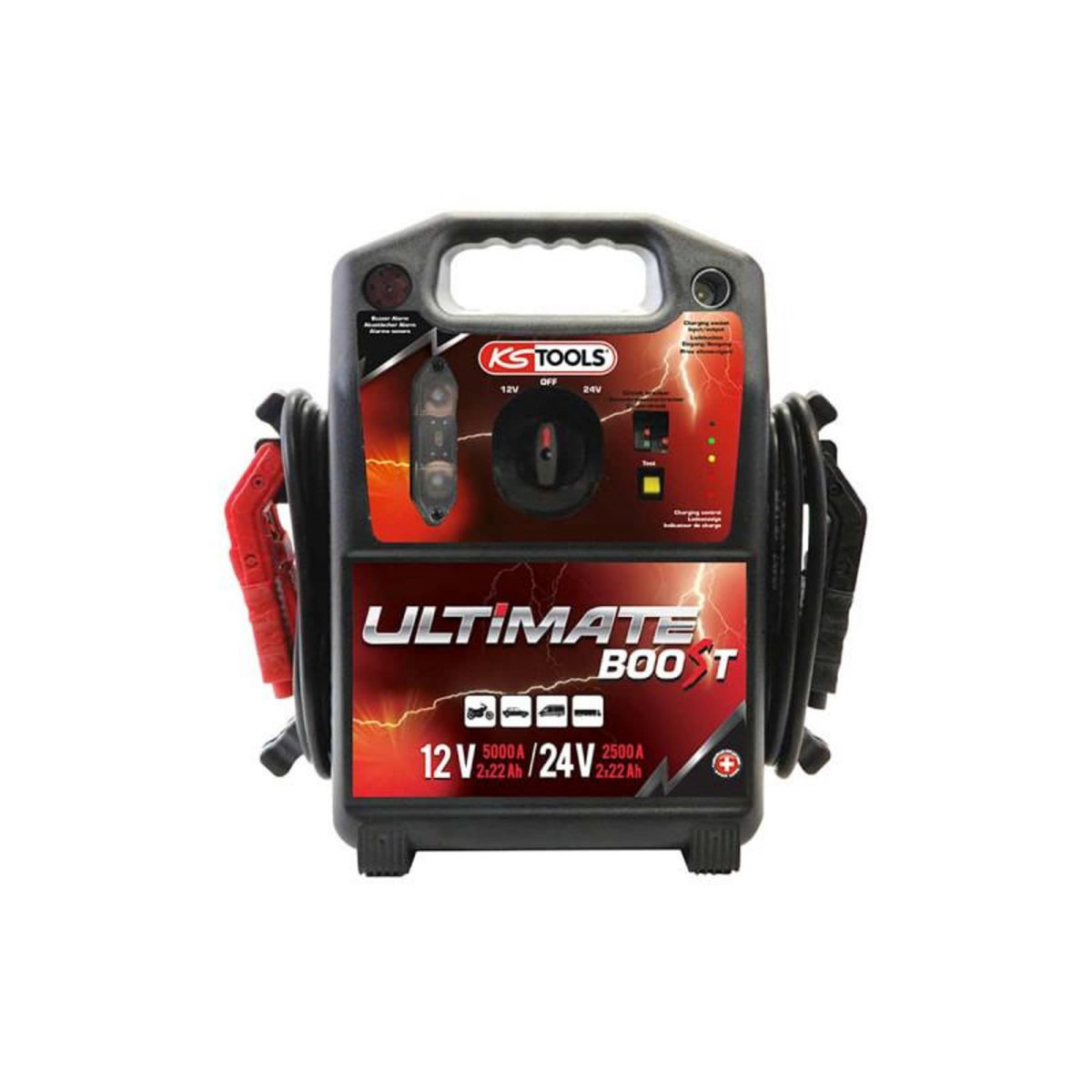 Ks Tools Booster à batterie KS TOOLS Ultimate Boost - 12/24V - 5000/2500A - 550.1820
