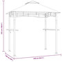 Voir la diapositive 6 : VIDAXL Belvedere de barbecue 240x150x255 cm Anthracite Acier