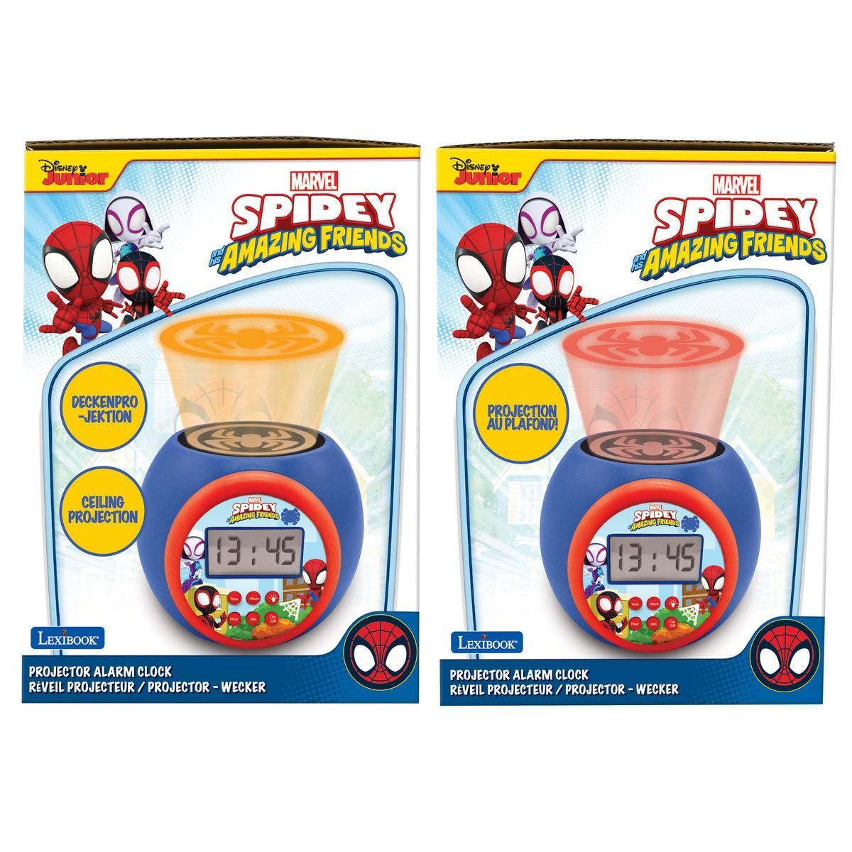 Lexibook Réveil Projecteur Spidey and his amazing friends