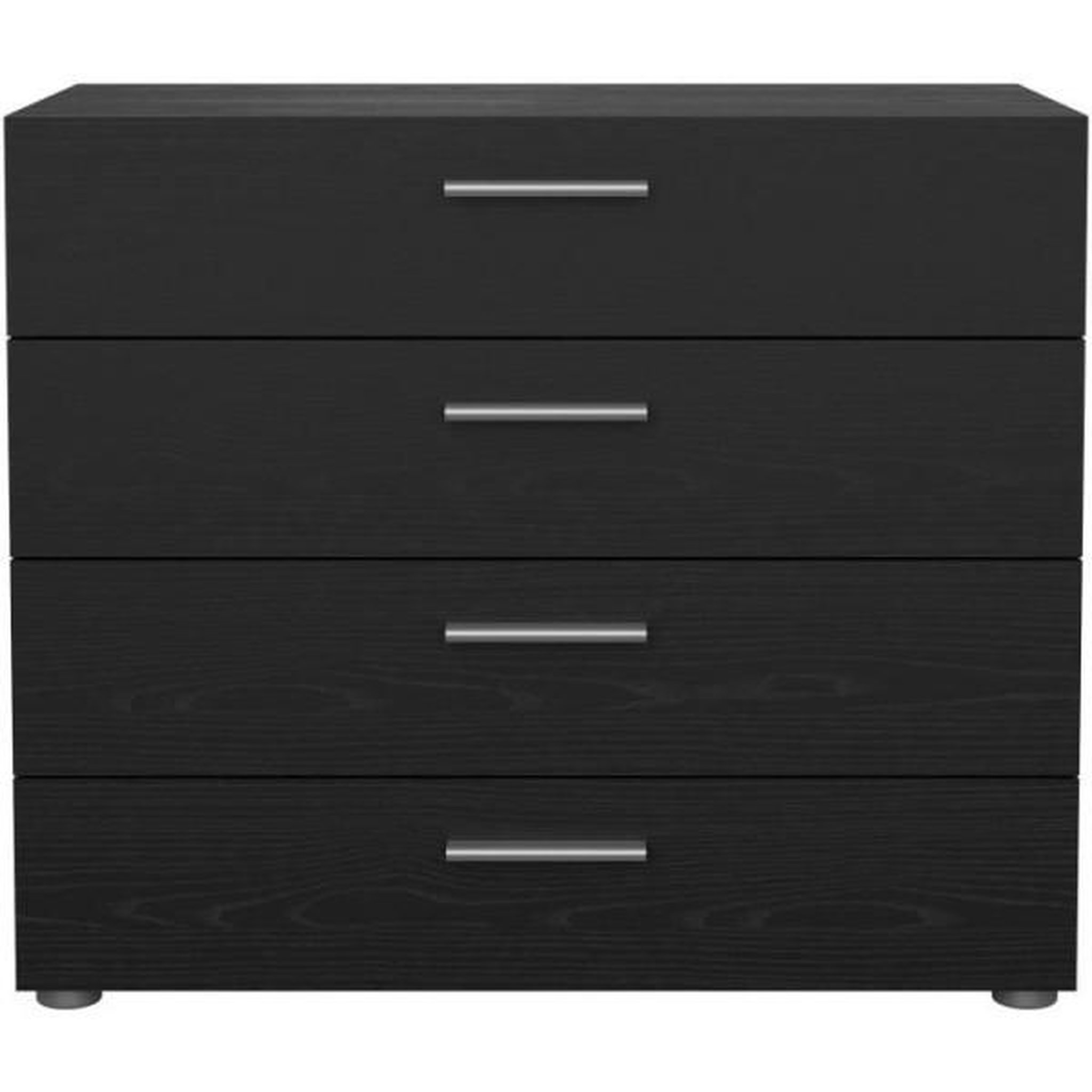 Voir la diapositive 2 : MARKET24 Commode - 4 tiroirs - noir - l80,2 x p40,25 x h68,1 cm