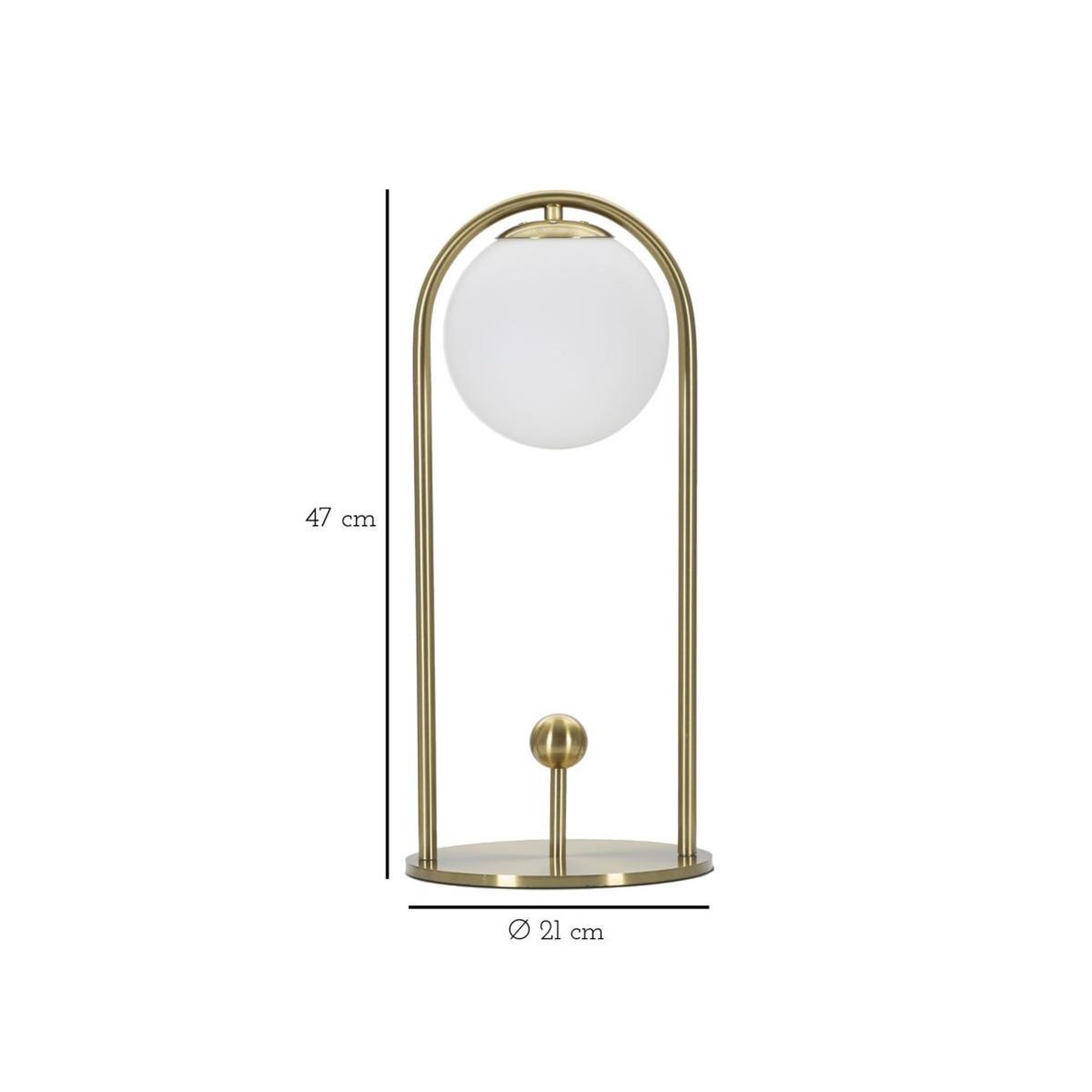 Voir la diapositive 6 : Paris Prix Lampe à poser design arc  luci  47cm blanc & or