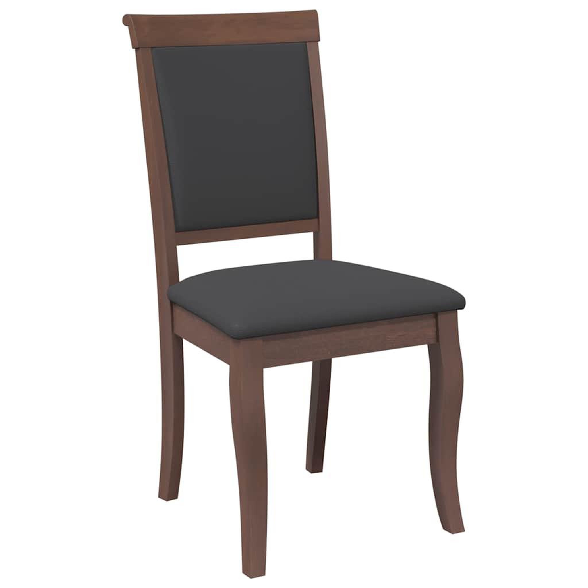Voir la diapositive 4 : VIDAXL Chaises a manger coussins 2 pcs marron bois massif caoutchouc