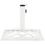 Voir la diapositive 2 : VIDAXL Socle de parasol Blanc 44x44x31 cm Fonte