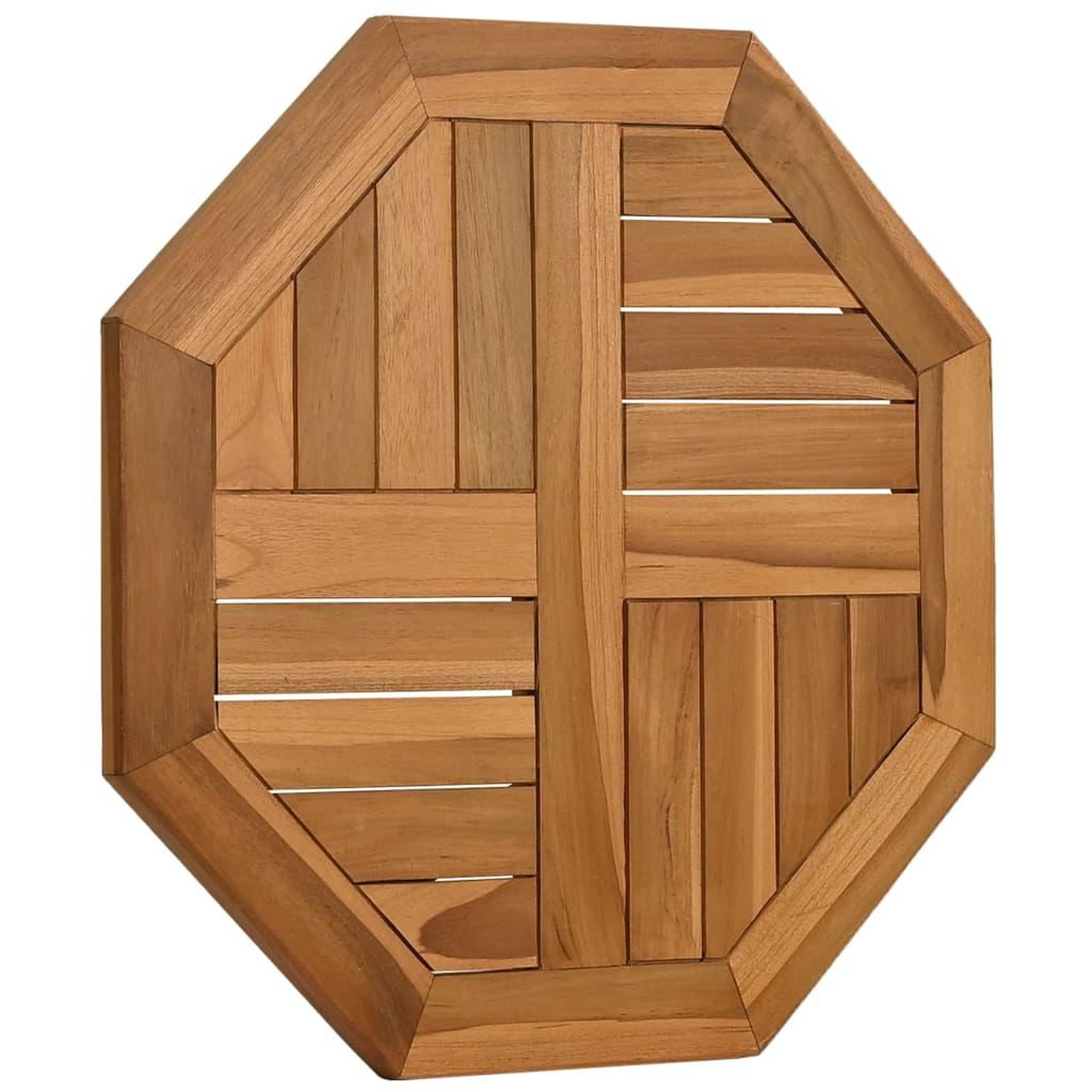 Voir la diapositive 3 : VIDAXL Dessus de table 50x50x2,5 cm octogonal bois de teck massif