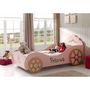 Voir la diapositive 2 : Paris Prix Pack - Lit Enfant & Matelas  Voiture  90x200cm Rose