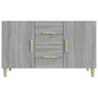 Voir la diapositive 3 : VIDAXL Buffet sonoma gris 100x36x60 cm bois d'ingenierie