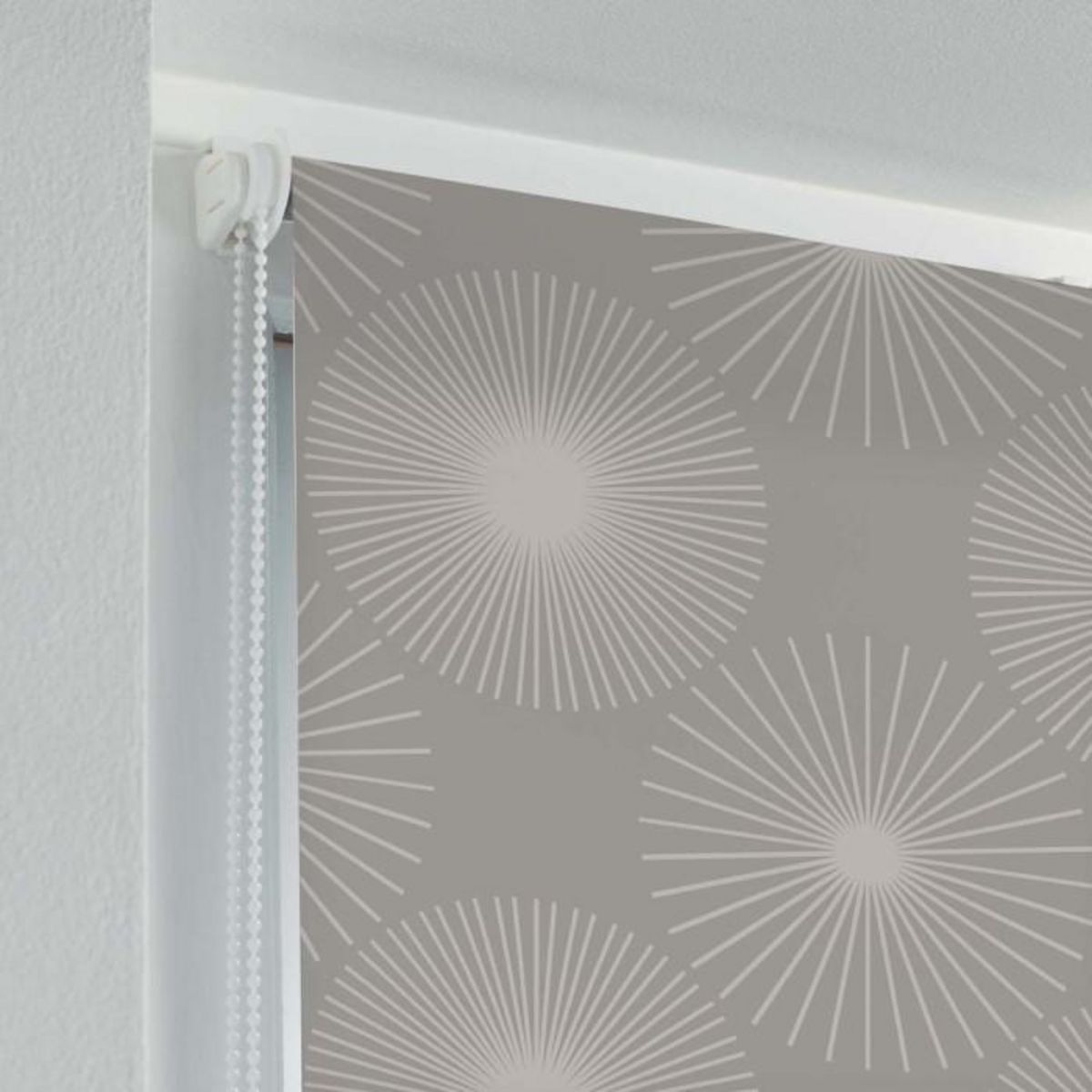 Paris Prix Store Enrouleur Tamisant  Ozonia  45x180cm Taupe