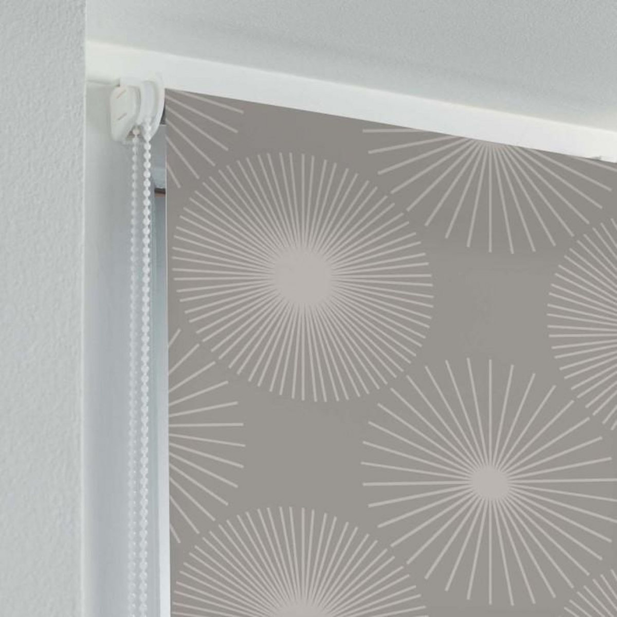 Paris Prix Store Enrouleur Tamisant  Ozonia  45x180cm Taupe