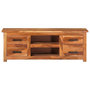 Voir la diapositive 2 : VIDAXL Meuble TV 110x30x40 cm Bois solide