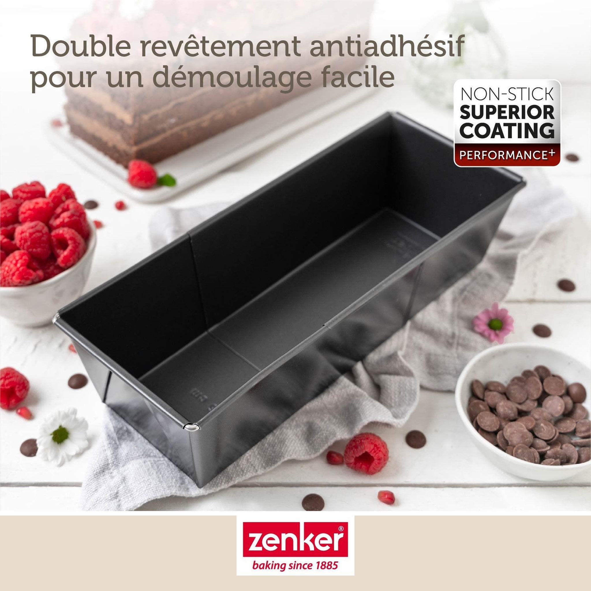 Voir la diapositive 6 : ZENKER Moule à cake extensible 20 à 35 cm zenker perfectback+