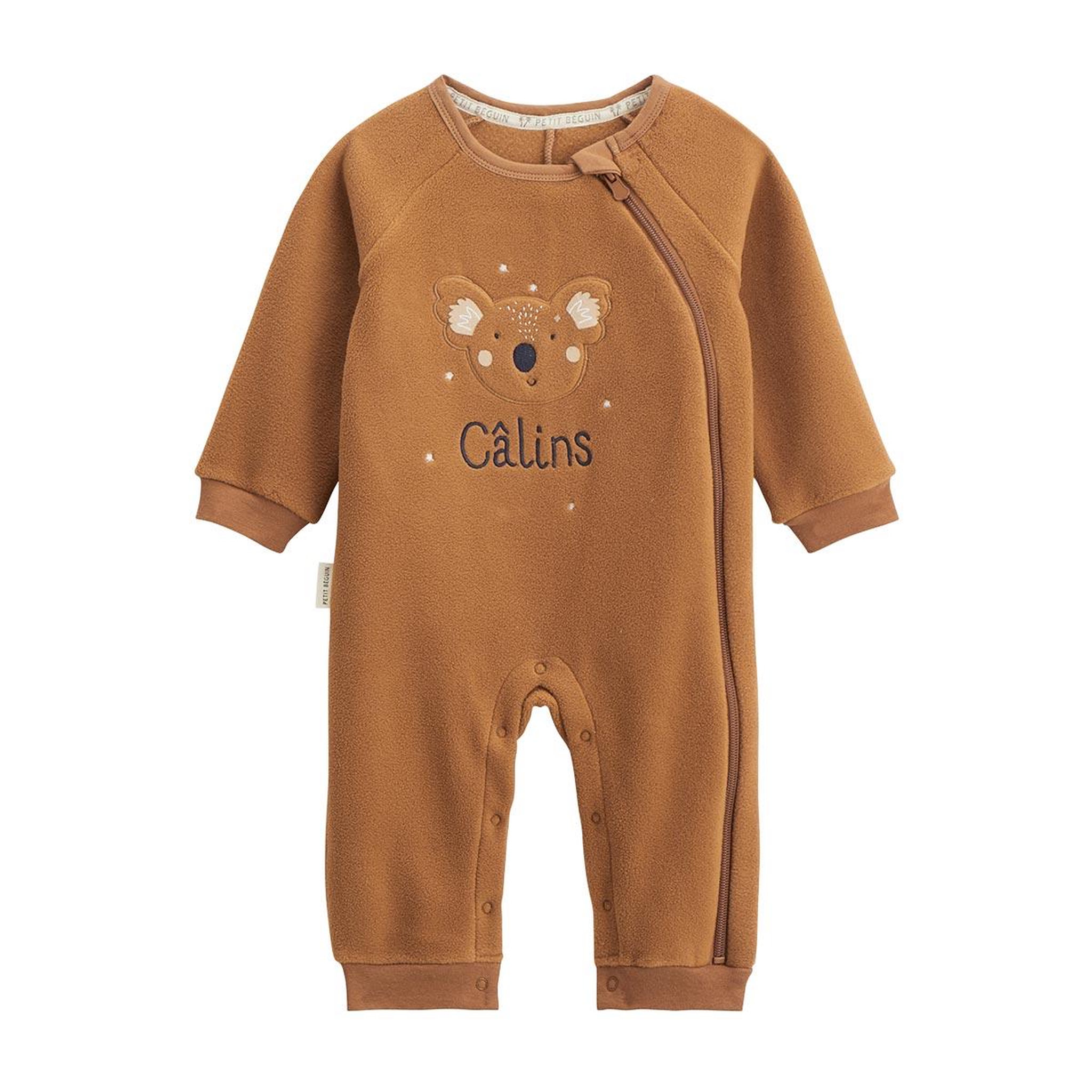 Voir la diapositive 1 : PETIT BEGUIN Surpyjama bébé en polaire constellation