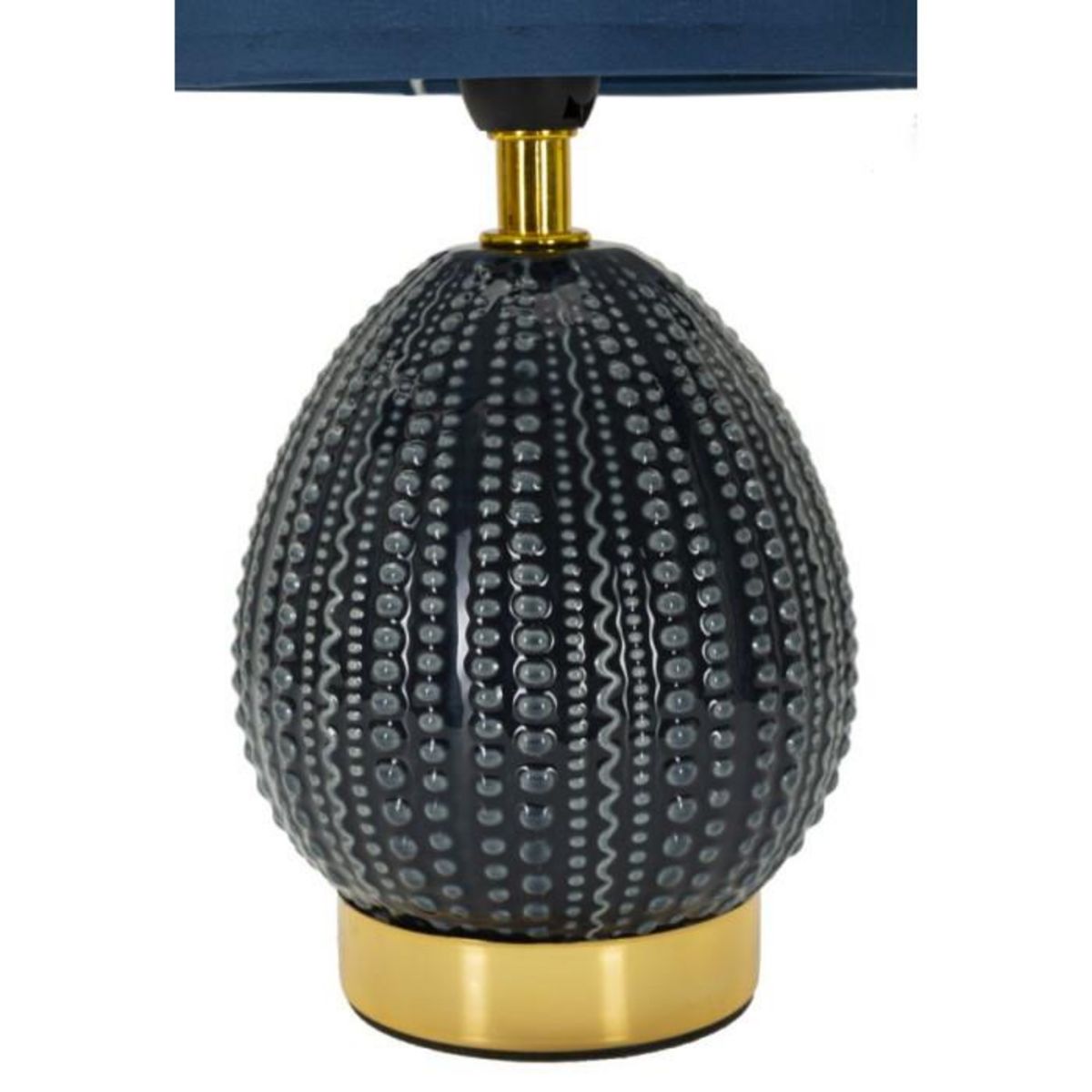 Paris Prix Lampe à Poser en Céramique  Flavi  30cm Bleu