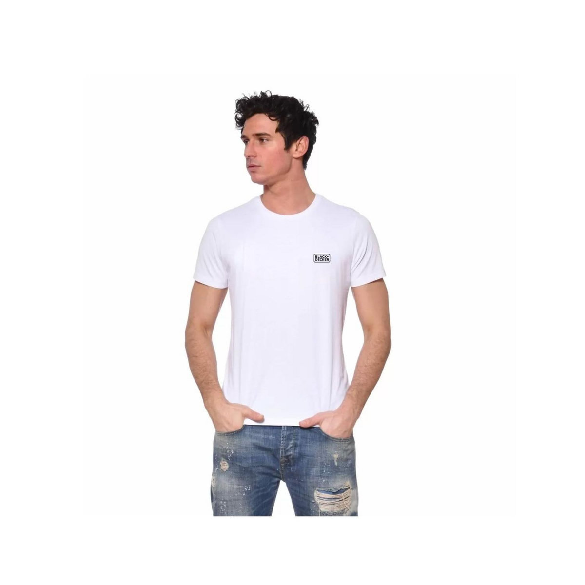 Black et Decker Lot de 2 t-shirts homme manches courtes en coton 140gr/m²