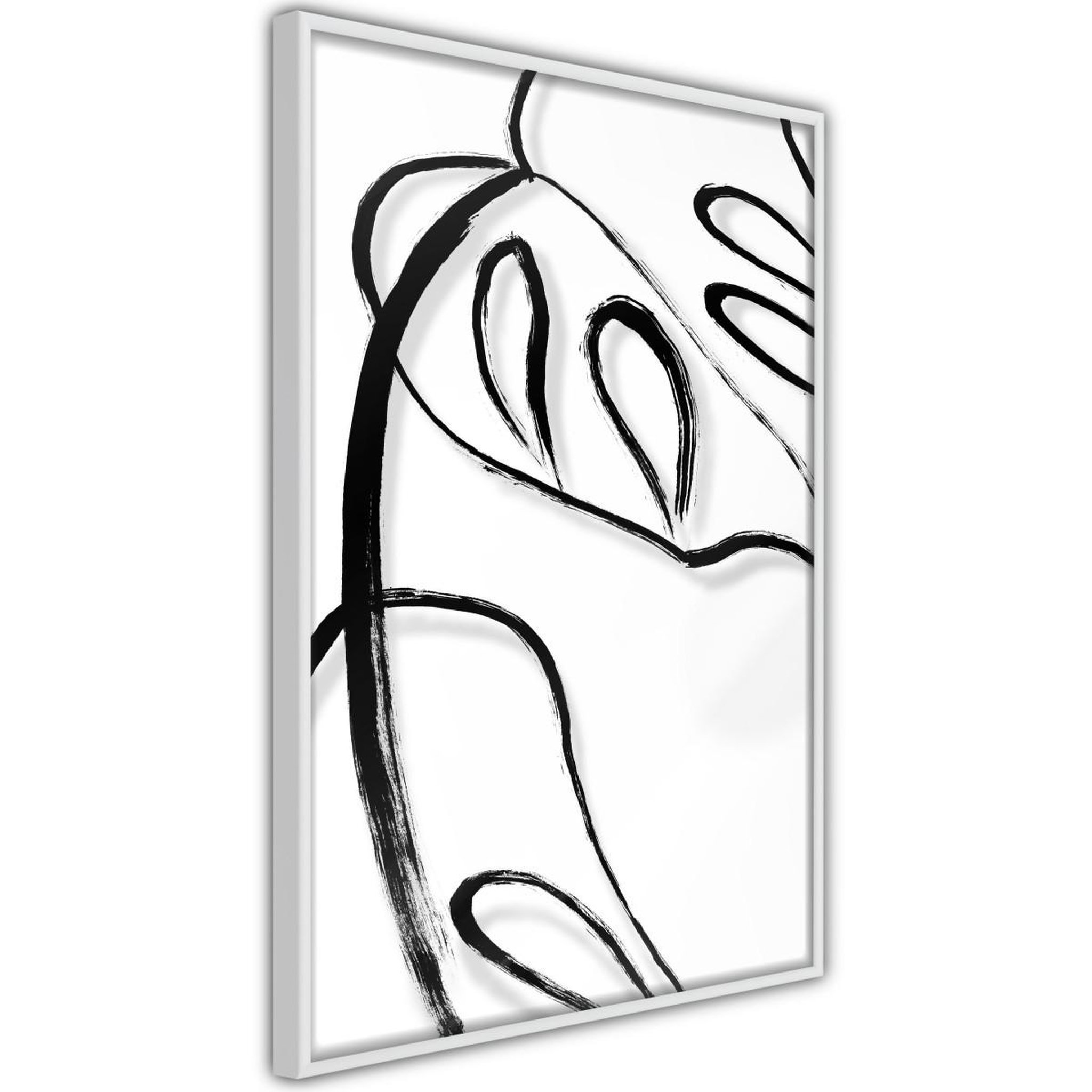 Paris Prix Affiche Murale Encadrée  Painted Monstera Leaf